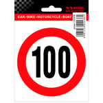Bil Decal Stickers Speed Limit 100km 95x10cm