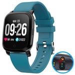 Vattentätt Bluetooth Smartwatch m/ IR Termometer CV06 - Blå