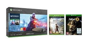 Xbox One X-Microsoft Xbox One X 1Tb With Battlefield 5 Deluxe Edition - Gold NEW