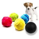 Activation Ball- Magic Ball for Dogs- Magic Roller Ball Dog Toy, Automatic Roller Ball Mini Robot Cleaner Dog Cat Pet Toy Ball Cleaning Home Pet Toys(1 Rolling Ball + 4 Color Ball Cover)