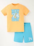 V by Very Boys Graphic Single Shortie Pyjama Set - Multi, Multi, Size Age: 9-10 Years