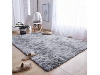 Strado Ombre Shaggy Matta 140X190 Ombresilver (Ljusgrå) Universal