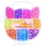 Loom Bands Kit - 600st i olika färger och flera tillbehör multifärg