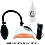 Fantasy Extreme Vibrating Pussy Pump Vacuum Pump LADIES SEX TOY - WITH £8 LUBE