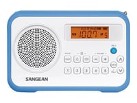 Sangean-PR-D18 - Radio portable - 1 Watt - blanc, bleu