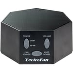 LectroFan - White Noise and Fan Sound Machine - with UK/US/EU Plugs - BLACK