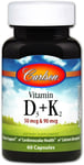 Carlson Labs - Vitamin D3 + K2   Free UK P&P