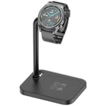 AOJUE Smart Watch Charging Stand for iwatch Series SE 6 5 4 3 2 1, Compatible with Samsung Galaxy Watch, Huawei Watch GT 2 GT GT 2e, Garmin Vivoactive 3 4 3 Music, LG, Google Smart Watch (Black)