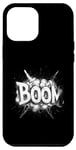 Coque pour iPhone 14 Pro Max typographie Explosion Fort SoundEffect BoomMoment Idée