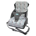 N/Q Baby Portable High Chair Booster Seat Cushion,A Take-Anywhere Highchair With An Integrated Pocket,for Toddlers Aged 1to 3,Lightweight, Safe And Easy-to-Clean.
