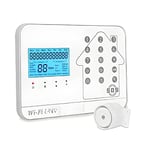 Kit Alarme Maison connectée sans Fil WiFi Box Internet et GSM Futura Blanche Smart Life- lifebox - kit2