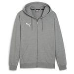 PUMA Hettegenser teamGOAL Casuals Full Zip - Grå/Hvit Hettegensere unisex