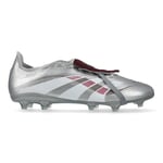 adidas Predator League Fold-over Tongue Fg/ag Jude Bellingham Chrome Dream - Silver/bourgogne/bordeaux Limited Edition, storlek 36