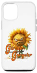 Coque pour iPhone 13 Funny Garden Gangster En colère Tournesol Monstre Jardinage