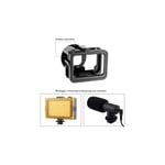 Puluz Skyddsram Vlog Aluminium med tillbehörshållare cold shoe och UV-filter till GoPro Hero12/11/10/9 Black