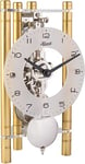 Hermle Table Clock, Aluminium, Gold, 19,5cm x 11cm x 9cm