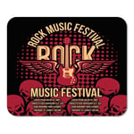 Mousepad Computer Notepad Office Band Rock Music Party Festival Roll Musical Vintage Billboard Home School Game Player Computer Worker Inch