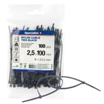 Spännet  Specialist 81/3-2102J; 2,5x100 mm; 100 st.; svart