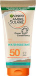 Garnier Ambre Solaire SPF 50+ Water Resistant High Protection Sun Cream Lotion,