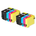 8 Ink Cartridges XL (Set) for Epson WorkForce WF-7110DTW WF-7210DTW WF-7610DWF