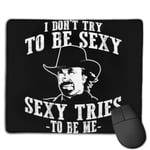 Chuck Norris Sexy Quote Customized Designs Non-Slip Rubber Base Gaming Mouse Pads for Mac,22cm×18cm， Pc, Computers. Ideal for Working Or Game