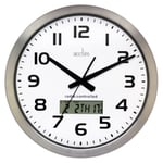 Acctim Meal Wall Clock, White, 38 cm