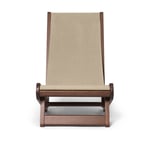 Hemi Lounge Chair - Dark Stained/Natural