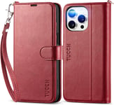 TUCCH Case for Iphone 15 Pro Max (6.7") 2023 5G, Magnetic PU Leather Wallet Case