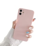 VUTR Squared Edge iPhone 11 Case Silicone [Built-in Lens Protector] Advanced Design Shockproof Thin Cover Case for iPhone 11 - Pink