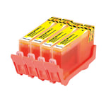4 Yellow Ink Cartridge For HP Photosmart 6525 7510 eAIO 7520 B109d AIO 364XL