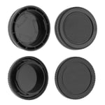2 Sets Body Cap & Rear Lens Cap Cover Kit for Panasonic Lumix G9 G7 G6 G5 G3 G2