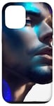 Coque pour iPhone 14 Pro Élégance de minuit: homme de nuit céleste