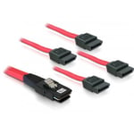 DeLOCK intern SAS 36pin (SFF8087) - 4 x SATA-kabel, 1m