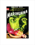 Wee Blue Coo Book Cover Pulp Fiction Marihuana Irish Murder Killer Evil Art Wall Art Print