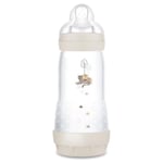 MAM - Biberon Easy Start Anti-Colique 4+ mois débit rapide (320 ml) Sable – Biberon pour réduire les coliques et l'inconfort de bébé – Biberon bébé compatible avec l'allaitement maternel