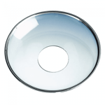 Nybro Ljusmanschett glas klar slät silverkant 80 mm