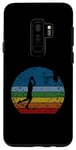 Coque pour Galaxy S9+ Vintage Basketball Dunk Retro Sunset Colorful Dunking Bball