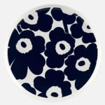 Marimekko - Oiva Unikko tallerken 25 cm blå