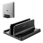 VAYDEER Vertical Laptop Stand Holder Adjustable Desktop ABS Notebook Dock 3-in-1 Space-Saving for All MacBook Pro Air, Mac,HP, Dell, Microsoft Surface,Lenovo, up to 17.3 inch