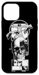 Coque pour iPhone 12 mini Crâne à géométrie magique Art du crâne de Vitruve de Léonard de Vinci