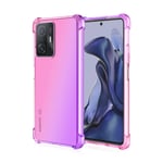 Xiaomi Mi 11T Pro - Silikonskal FLOVEME Rosa/Lila