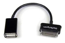 StarTech.com USB OTG Adapter Cable for Samsung Galaxy Tab - Connect USB Devices to Samsung Galaxy Tab, Black