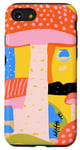 Coque pour iPhone SE (2020) / 7 / 8 Motif de peinture champignon Memphis