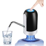 Vatten Dispenser Elektrisk Bärbar USB Laddning 5 Gallons Flaskor Vattenpump för Hem Kontor Kök Camping (Svart)
