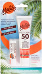 Malibu Sun SPF 50 Face Cream and SPF 30 Lip Balm Duo, High Protection Sun Cream,