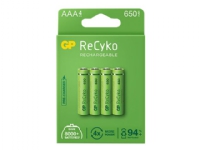 GP ReCyko - Batteri 4 x AAA - NiMH - (uppladdningsbara) - 650 mAh