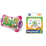 VTech - MagiBook Starter Pack Rose, Livre Interactif Enfant – Version FR & MagiBook, 480805 - Version FR