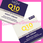 LACURA Q10 Face Cream Day & Night Cream Anti Ageing Moisturiser 2x Jars NEW Aldi