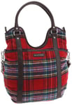 Tommy Hilfiger Hayden Large Hobo, Sac à main - Rouge écossais (Red Check)