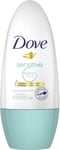 Dove Pure Sensitive Antiperspirant Roll On 50ml